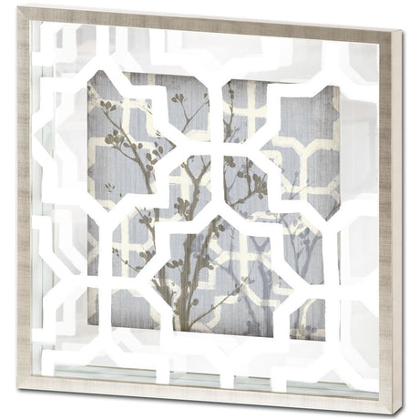 Silhouette & Pattern V (MC) Jennifer Goldberger Hand Embelished Framed Art Print Matted under Glass from Mercana - Luna Furniture