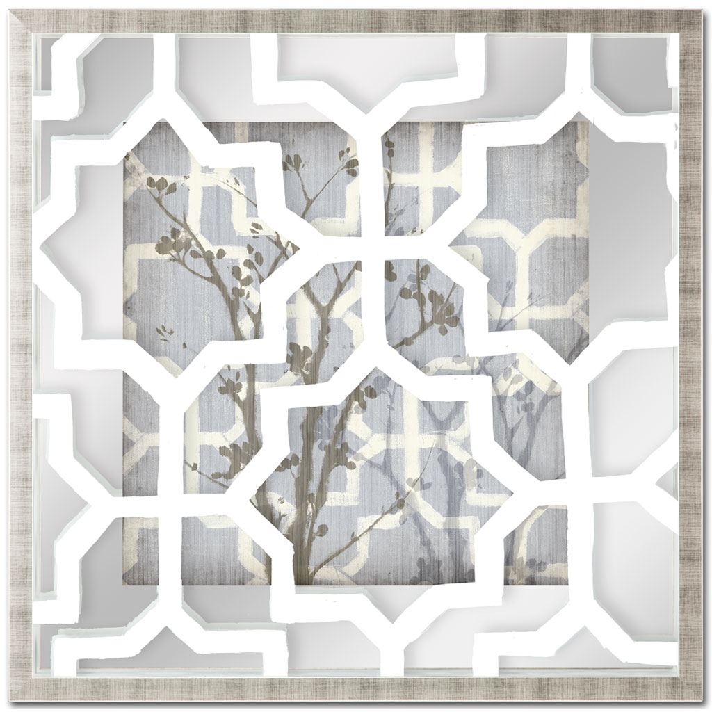 Silhouette & Pattern V (MC) Jennifer Goldberger Hand Embelished Framed Art Print Matted under Glass from Mercana - Luna Furniture
