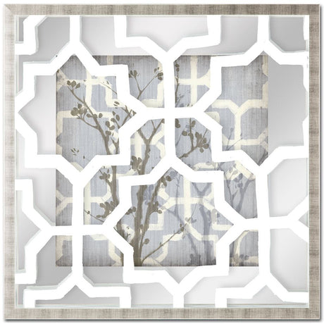 Silhouette & Pattern V (MC) Jennifer Goldberger Hand Embelished Framed Art Print Matted under Glass from Mercana - Luna Furniture