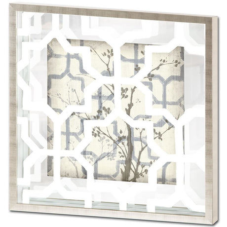 Silhouette & Pattern VI (MC) Jennifer Goldberger Hand Embelished Framed Art Print Matted under Glass from Mercana - Luna Furniture