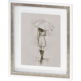 Rainy Day Rendezvous by Mercana Studio Hand Embelished Textured Framed Art Print Matted under Glass from Mercana - Luna Furniture