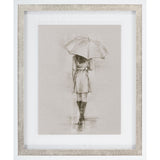 Rainy Day Rendezvous by Mercana Studio Hand Embelished Textured Framed Art Print Matted under Glass from Mercana - Luna Furniture