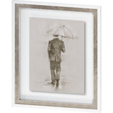 Rainy Day Rendezvous by Mercana Studio Hand Embelished Textured Framed Art Print Matted under Glass from Mercana - Luna Furniture
