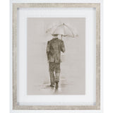 Rainy Day Rendezvous by Mercana Studio Hand Embelished Textured Framed Art Print Matted under Glass from Mercana - Luna Furniture