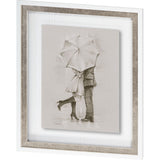 Rainy Day Rendezvous by Mercana Studio Hand Embelished Textured Framed Art Print Matted under Glass from Mercana - Luna Furniture