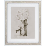 Rainy Day Rendezvous by Mercana Studio Hand Embelished Textured Framed Art Print Matted under Glass from Mercana - Luna Furniture