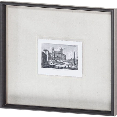 Veduta della Villa Medici (MC) by Piranesi a Framed Art Print Matted under Glass from Mercana - Luna Furniture