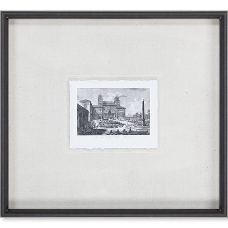 Veduta della Villa Medici (MC) by Piranesi a Framed Art Print Matted under Glass from Mercana - Luna Furniture