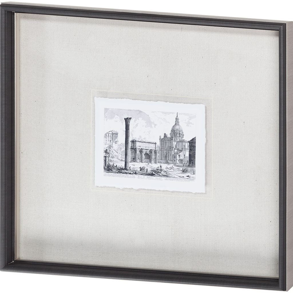 Arco de Settimo Severo (MC) by Piranesi a Framed Art Print Matted under Glass from Mercana - Luna Furniture