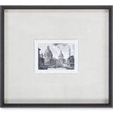 Veduta della Chiese Madonna (MC) by Piranesi a Framed Art Print Matted under Glass from Mercana - Luna Furniture