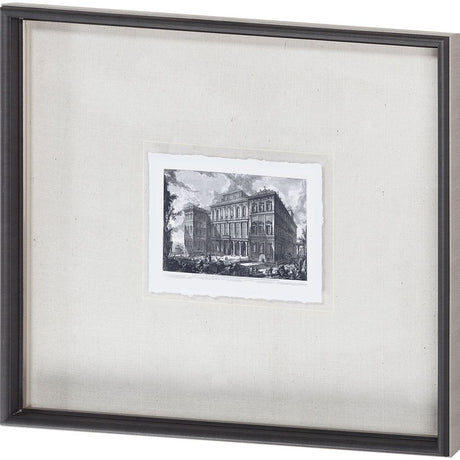 Veduta sul Monte Quirinale (MC) by Piranesi a Framed Art Print Matted under Glass from Mercana - Luna Furniture