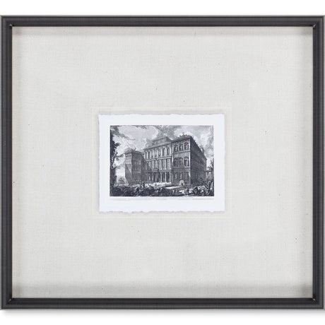 Veduta sul Monte Quirinale (MC) by Piranesi a Framed Art Print Matted under Glass from Mercana - Luna Furniture