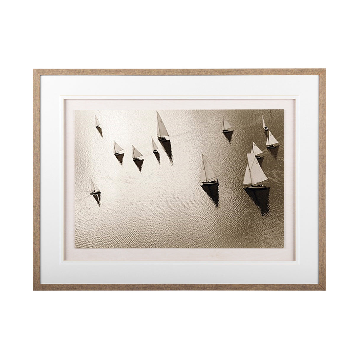 Broads Regatta, Island Yachts by Ben Wood Hand Embelished Framed Photo Art Print Matted under Glass from Mercana - Luna Furniture