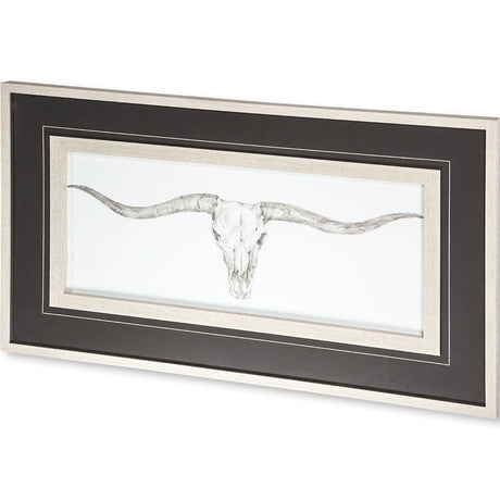 Western Skull Mount III by Harper a Framed Art Print Matted under Glass from Mercana - Luna Furniture