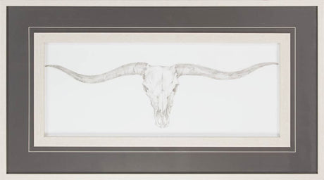 Western Skull Mount III by Harper a Framed Art Print Matted under Glass from Mercana - Luna Furniture