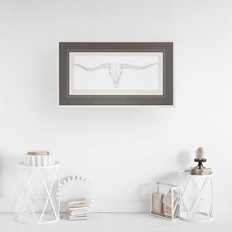 Western Skull Mount III by Harper a Framed Art Print Matted under Glass from Mercana - Luna Furniture