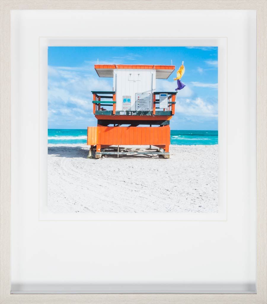 Miami Beach I by Richard Silver a Framed Photo Art Print Matted under Glass from Mercana - Luna Furniture