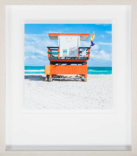 Miami Beach I by Richard Silver a Framed Photo Art Print Matted under Glass from Mercana - Luna Furniture