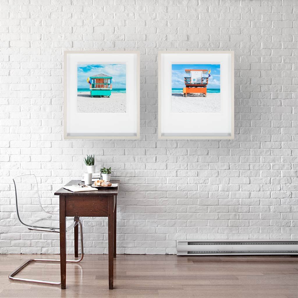 Miami Beach IV by Richard Silver a Framed Photo Art Print Matted under Glass from Mercana - Luna Furniture