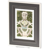 Plan De La Villa Pia by Mercana Studio a Framed Art Print Matted under Glass from Mercana - Luna Furniture
