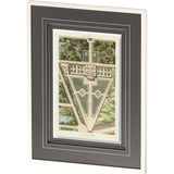 Plan De La Villa Negroni by Mercana Studio a Framed Art Print Matted under Glass from Mercana - Luna Furniture