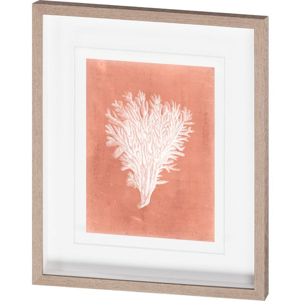 Sealife on Coral II by Vision Studio a Hand Embellished Textured Framed Art Print Matted under Glass