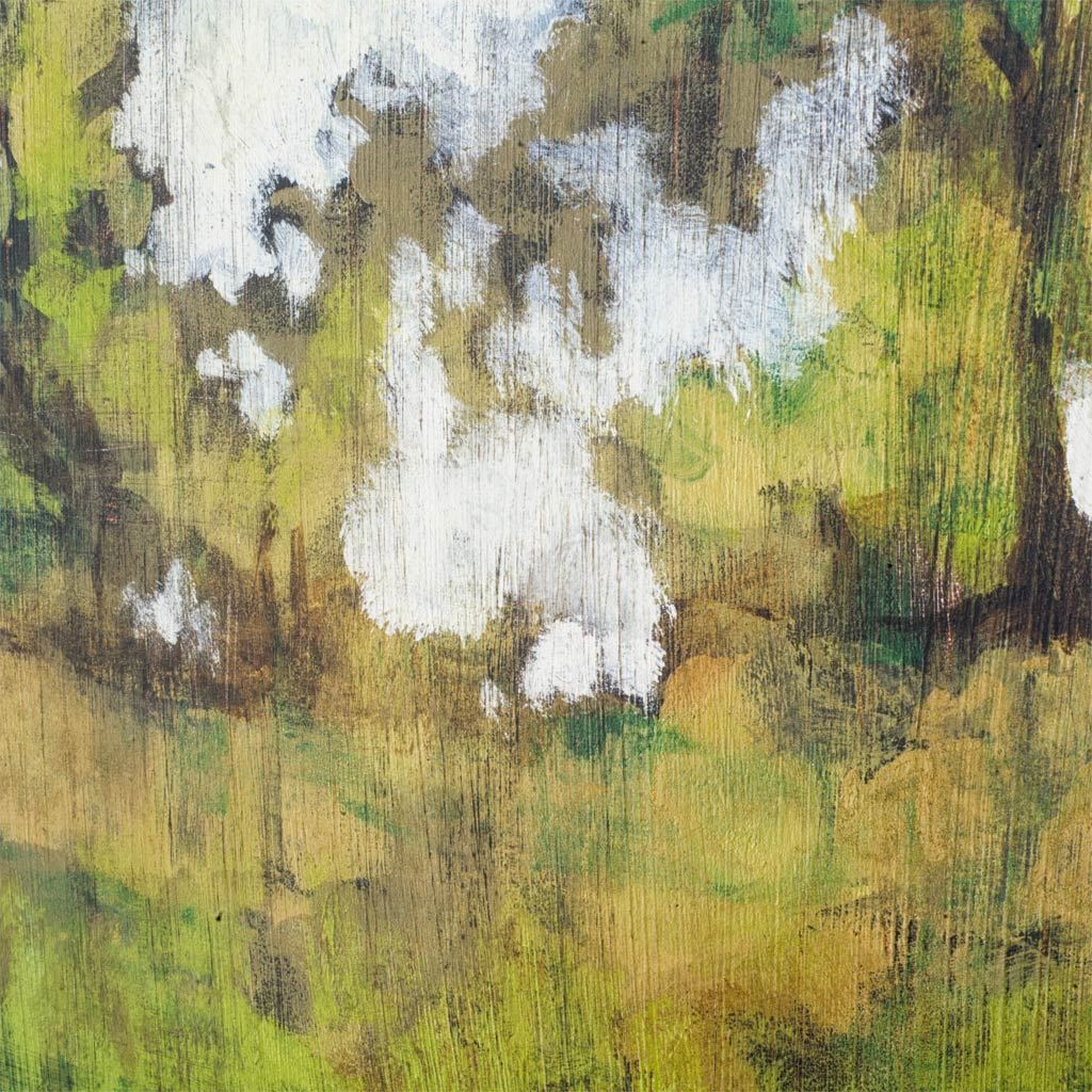 Meadow Lands I by Jennifer Goldberger Hand Embellished Textured Framed Art Print Matted under Glass from Mercana - Luna Furniture