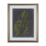 Foliage Dramatique I by Vision Studio Hand Embellished Textured Framed Art Print Matted under Glass from Mercana - Luna Furniture