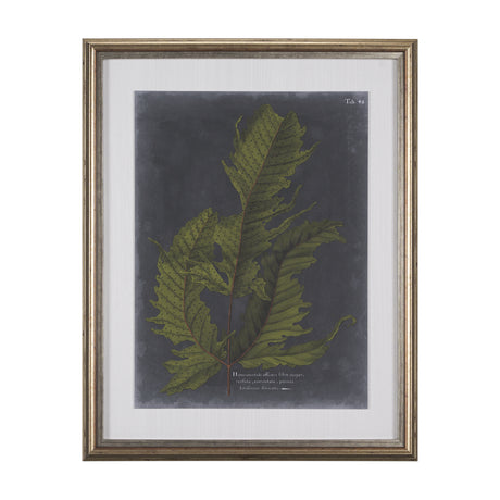 Foliage Dramatique I by Vision Studio Hand Embellished Textured Framed Art Print Matted under Glass from Mercana - Luna Furniture