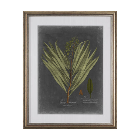 Foliage Dramatique II by Vision Studio Hand Embellished Textured Framed Art Print Matted under Glass from Mercana - Luna Furniture