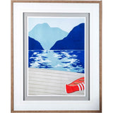 Afternoon Canoe by Dimond, David a Framed Art Print Matted under Glass from Mercana - Luna Furniture