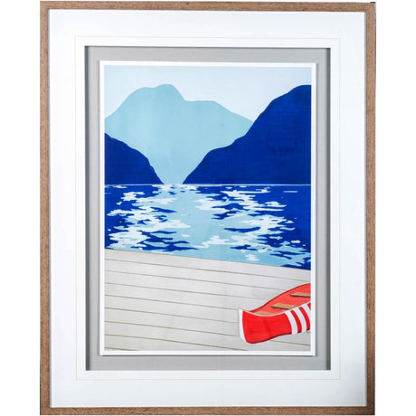 Afternoon Canoe by Dimond, David a Framed Art Print Matted under Glass from Mercana - Luna Furniture
