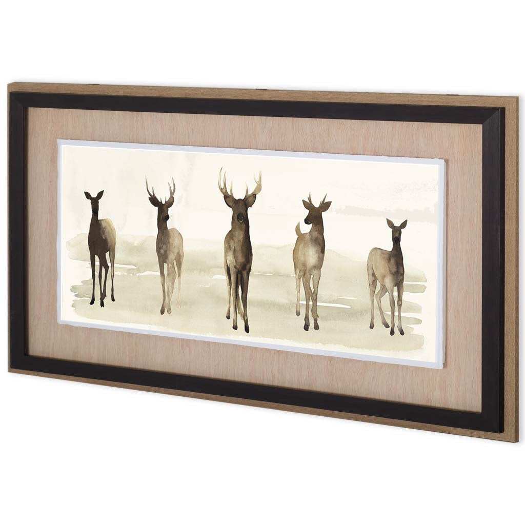 Deer Line I by Grace Popp a Framed Art Print Matted under Glass from Mercana - Luna Furniture