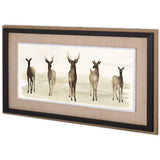 Deer Line I by Grace Popp a Framed Art Print Matted under Glass from Mercana - Luna Furniture
