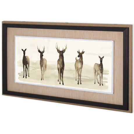 Deer Line I by Grace Popp a Framed Art Print Matted under Glass from Mercana - Luna Furniture