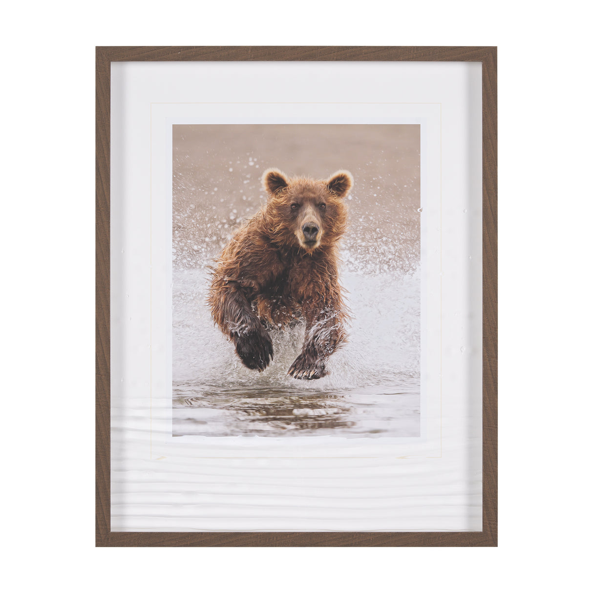 Custom Bears at Play II (MC) by PH Burchett Hand Embellished Framed Photo Art Print Matted under Gla from Mercana - Luna Furniture