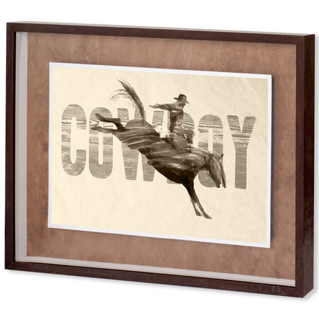 Cowboy by THE Studio a Framed Art Print Matted under Glass from Mercana - Luna Furniture