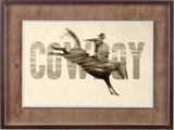Cowboy by THE Studio a Framed Art Print Matted under Glass from Mercana - Luna Furniture