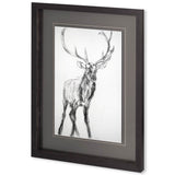 Young Elk by Harvey, Brenna a Framed Art Print Matted under Glass from Mercana - Luna Furniture