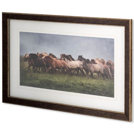 Custom Icelandic Horses XIII (MC) by PH Burchett Hand Embellished Framed Photo Art Print Matted unde from Mercana - Luna Furniture