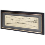 Custom Arrow Schematic II (MC) by Ethan Harper Hand Embellished Framed Art Print Matted under Glass from Mercana - Luna Furniture
