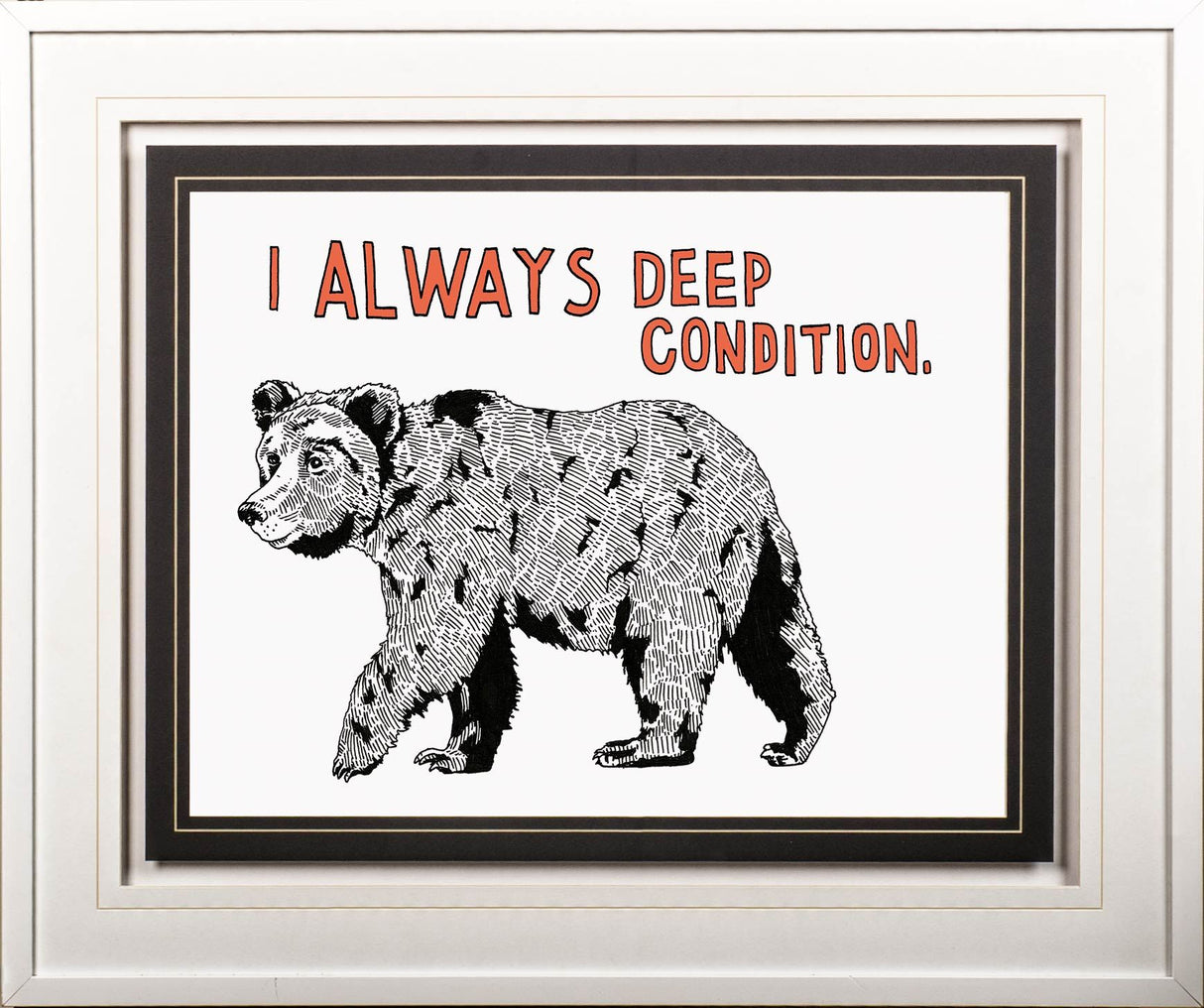 Bear by Marie, Natasha a Framed Art Print Matted under Glass from Mercana - Luna Furniture