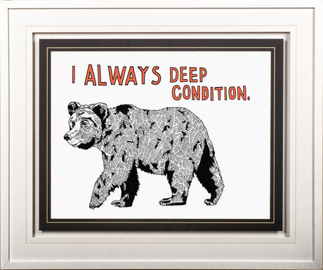 Bear by Marie, Natasha a Framed Art Print Matted under Glass from Mercana - Luna Furniture