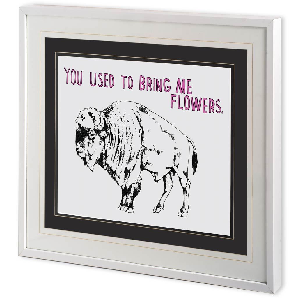 Bison by Marie, Natasha a Framed Art Print Matted under Glass from Mercana - Luna Furniture