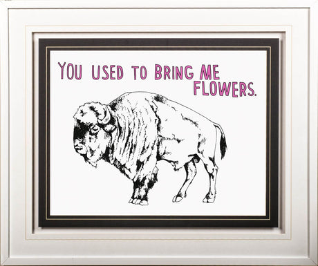 Bison by Marie, Natasha a Framed Art Print Matted under Glass from Mercana - Luna Furniture