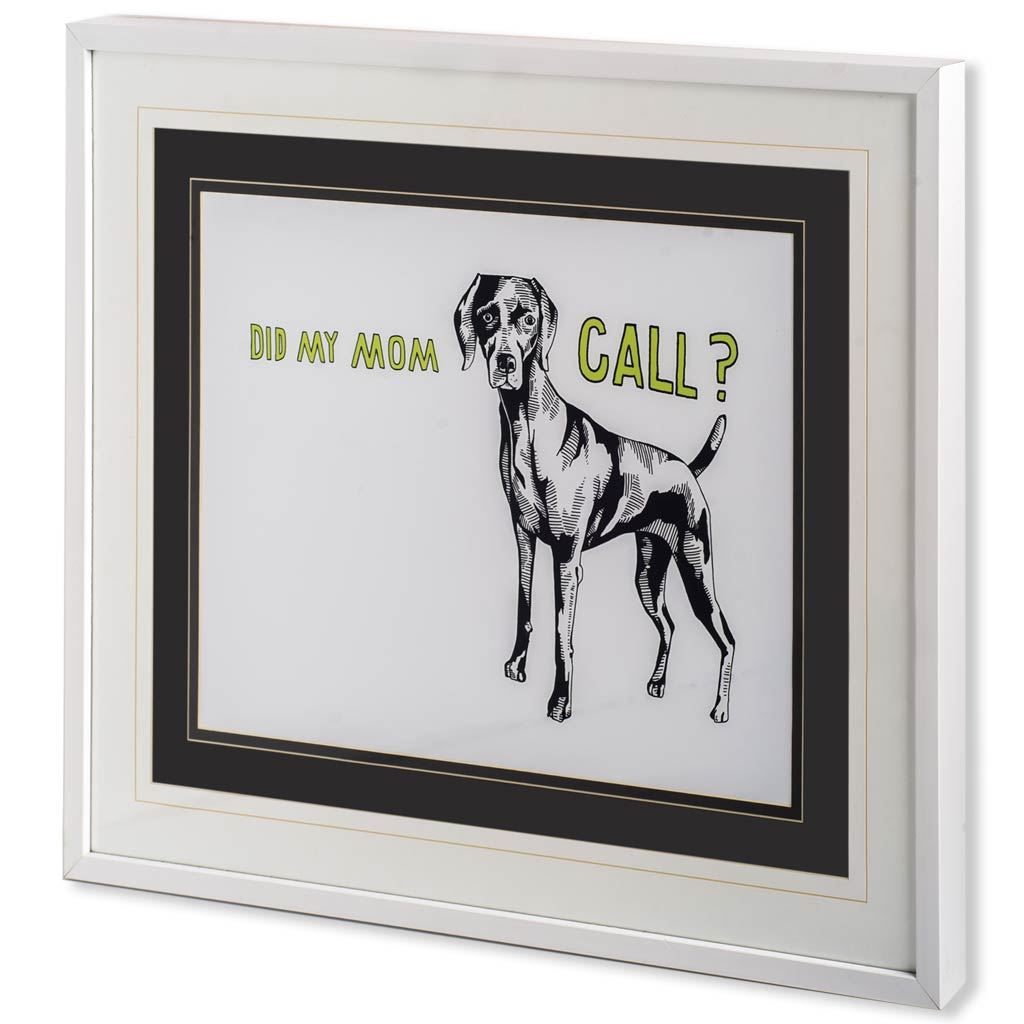 Weimaraner by Marie, Natasha a Framed Art Print Matted under Glass from Mercana - Luna Furniture