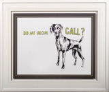 Weimaraner by Marie, Natasha a Framed Art Print Matted under Glass from Mercana - Luna Furniture