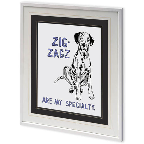 Dalmation by Natasha Marie a Framed Art Print Matted under Glass from Mercana - Luna Furniture