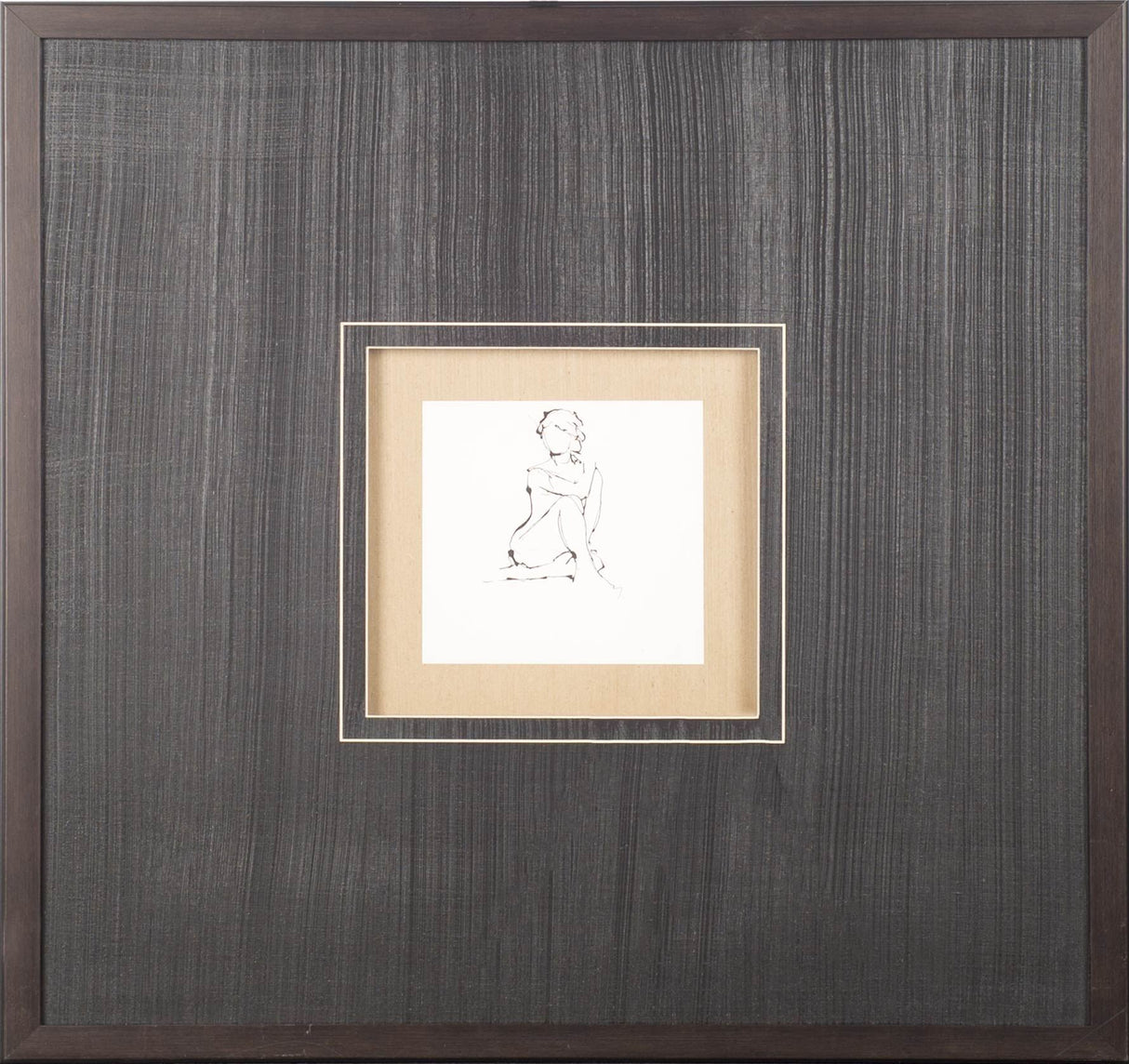Contour Figure 2 by Stefano Altamura a Hand Embellished Textured Framed Art Print Matted under Glass from Mercana - Luna Furniture