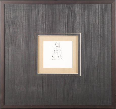 Contour Figure 2 by Stefano Altamura a Hand Embellished Textured Framed Art Print Matted under Glass from Mercana - Luna Furniture